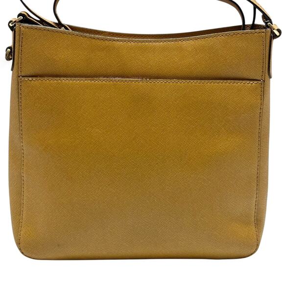 Michael Kors Jet Set Large Crossbody Messenger Bag Saffiano Leather Amber Yellow - Picture 13 of 14